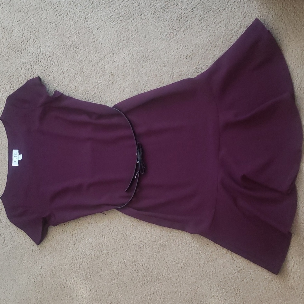NWOT ELLE Burgundy Dress
